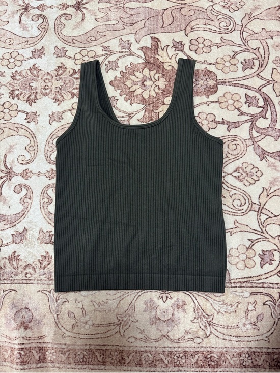 a new day Tops - a new day Black Ribbed Scoop Tank